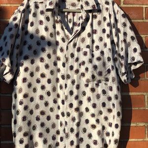 Colore Italia Patterned Silk Button Up